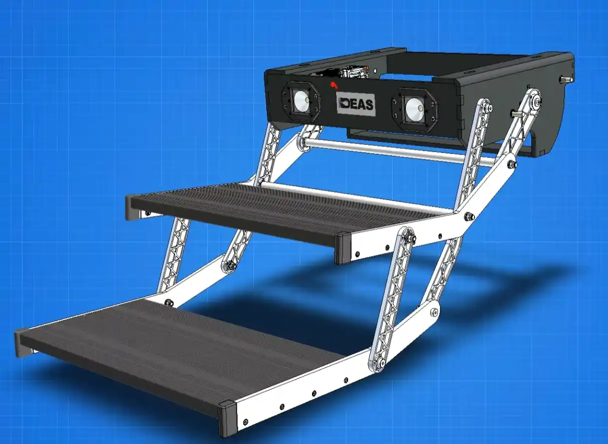 Staircase-Foldable Staircase For Vehicles