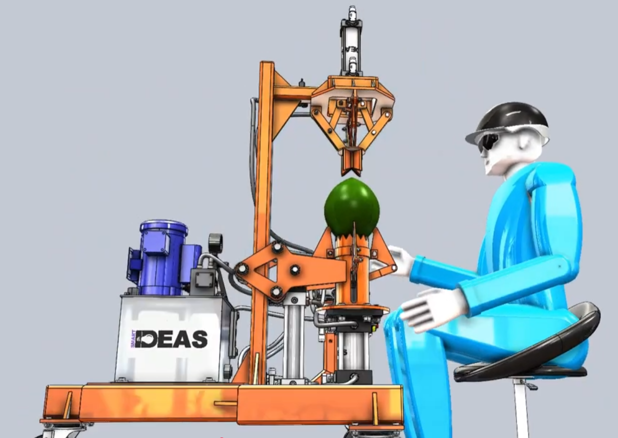 Coconut Husk  Removing Machine 